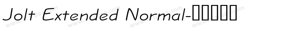 Jolt Extended Normal字体转换